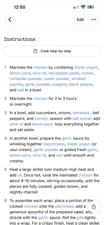 ReciMe — Zubereitung: Crispy Chicken Shish Wrap